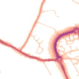 Daytime road noise heatmap for WN8 8DA