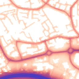 Daytime road noise heatmap for WN8 8DG