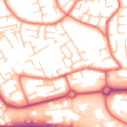 Daytime road noise heatmap for WN8 8DN