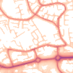 Daytime road noise heatmap for WN8 8DP