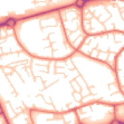 Daytime road noise heatmap for WN8 8DU
