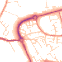 Daytime road noise heatmap for WN8 8JD