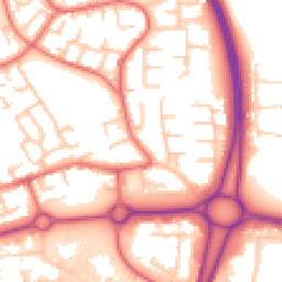 Daytime road noise heatmap for WN8 8ND