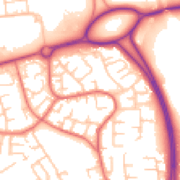 Daytime road noise heatmap for WN8 8QG