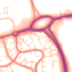 Daytime road noise heatmap for WN8 8QY