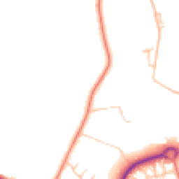 Daytime road noise heatmap for WN8 8UT
