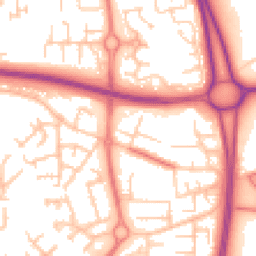 Daytime road noise heatmap for WN8 9AB