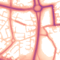 Daytime road noise heatmap for WN8 9EA