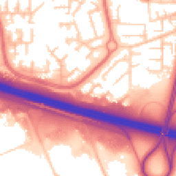 Daytime road noise heatmap for WN8 9JA