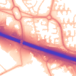 Daytime road noise heatmap for WN8 9ND