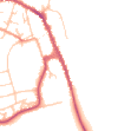 Daytime road noise heatmap for WR10 1AJ