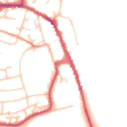 Daytime road noise heatmap for WR10 1AY