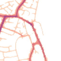Daytime road noise heatmap for WR10 1BJ