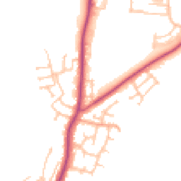 Daytime road noise heatmap for WR10 1BT