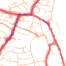 Daytime road noise heatmap for WR10 1BW