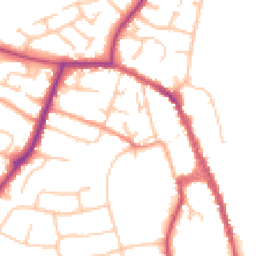 Daytime road noise heatmap for WR10 1BZ