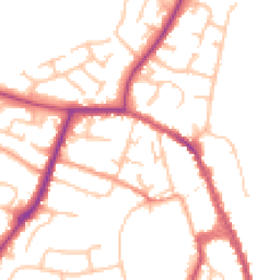 Daytime road noise heatmap for WR10 1DB