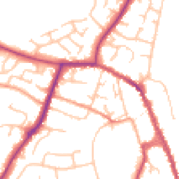 Daytime road noise heatmap for WR10 1DE