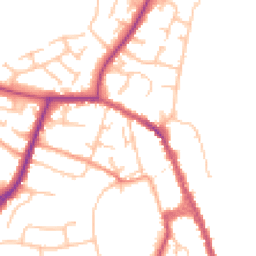 Daytime road noise heatmap for WR10 1DJ