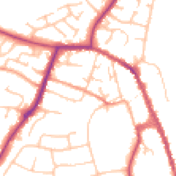 Daytime road noise heatmap for WR10 1DL
