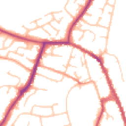 Daytime road noise heatmap for WR10 1DN
