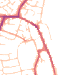 Daytime road noise heatmap for WR10 1DT