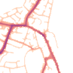 Daytime road noise heatmap for WR10 1EB