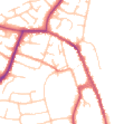 Daytime road noise heatmap for WR10 1ED