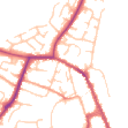 Daytime road noise heatmap for WR10 1EE