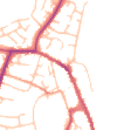 Daytime road noise heatmap for WR10 1EH