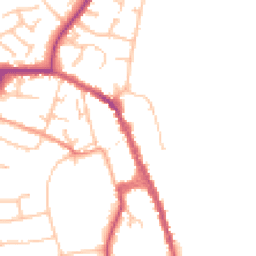 Daytime road noise heatmap for WR10 1EU