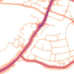Daytime road noise heatmap for WR10 1HD