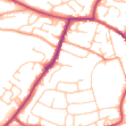 Daytime road noise heatmap for WR10 1JQ
