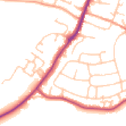 Daytime road noise heatmap for WR10 1LA