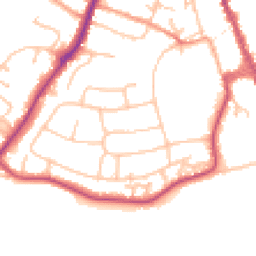 Daytime road noise heatmap for WR10 1LL
