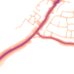 Daytime road noise heatmap for WR10 1NB