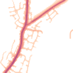 Daytime road noise heatmap for WR10 1NU