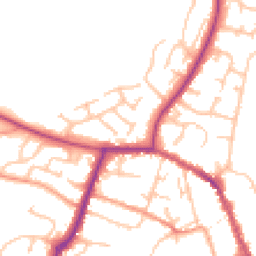 Daytime road noise heatmap for WR10 1QH