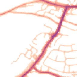 Daytime road noise heatmap for WR10 1QX