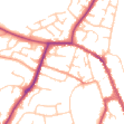 Daytime road noise heatmap for WR10 1RY
