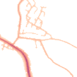 Daytime road noise heatmap for WR10 2AJ