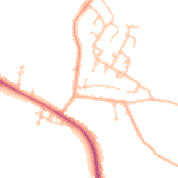 Daytime road noise heatmap for WR10 2BS