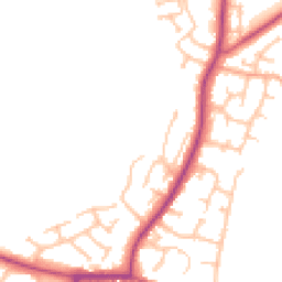 Daytime road noise heatmap for WR10 2BT