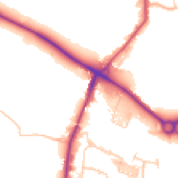 Daytime road noise heatmap for WR10 2DP