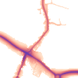 Daytime road noise heatmap for WR10 2ER