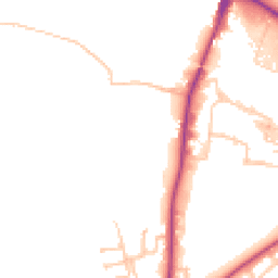 Daytime road noise heatmap for WR10 2FG