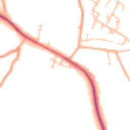 Daytime road noise heatmap for WR10 2FX
