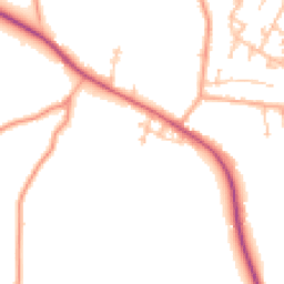 Daytime road noise heatmap for WR10 2GD