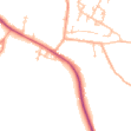 Daytime road noise heatmap for WR10 2GG