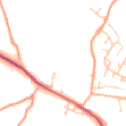 Daytime road noise heatmap for WR10 2GL